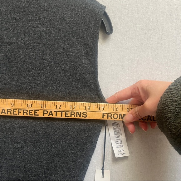 NWT Babaton Aritzia Notley Wool sleeveless ruched waisted dress Sz XXS - Picture 9 of 11